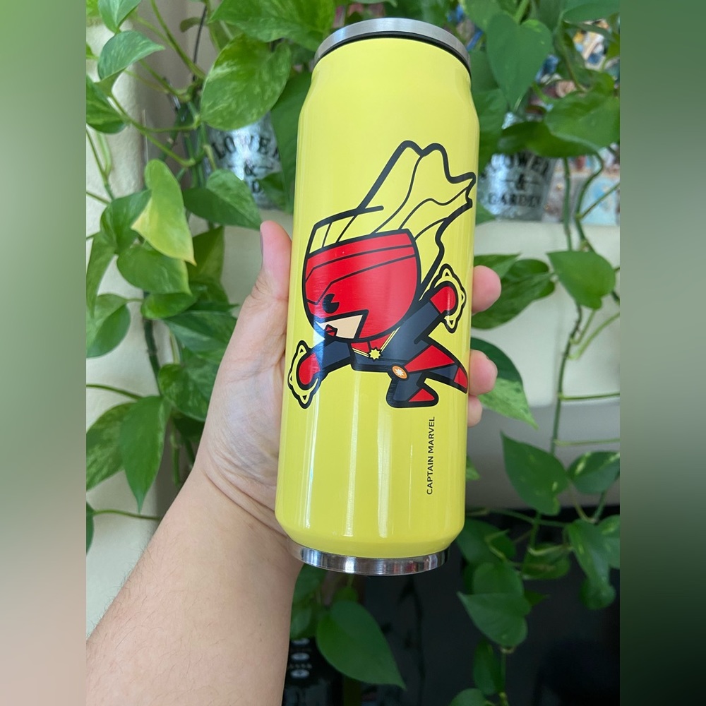 Captain Marvel Soda Can